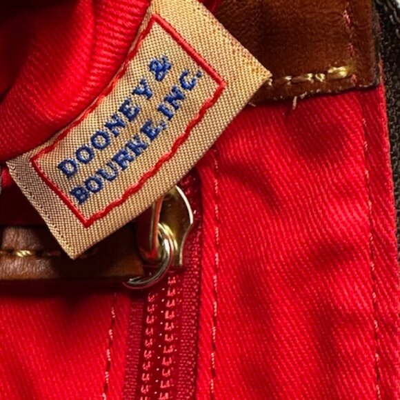 Dooney & Bourke Crossbody Pouchette Shoulder Bag Green Nylon and Leather NWOT - Picture 13 of 15